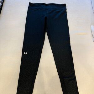 Brand New UNDER ARMOUR Women's Tiny Leopard Fleece Lined Leggings - Size Medium